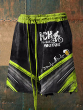 Herren Fahrrad fahren Print Shorts
